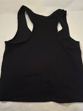 Athleta Black Racerback Tank cropped XS